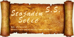 Stojadin Selić vizit kartica